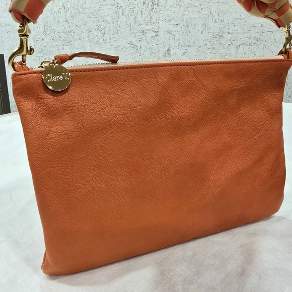 Flat Clutch w/ Tabs Bonus: Twisted Puff Top Handle strap - Picture 3 of 6